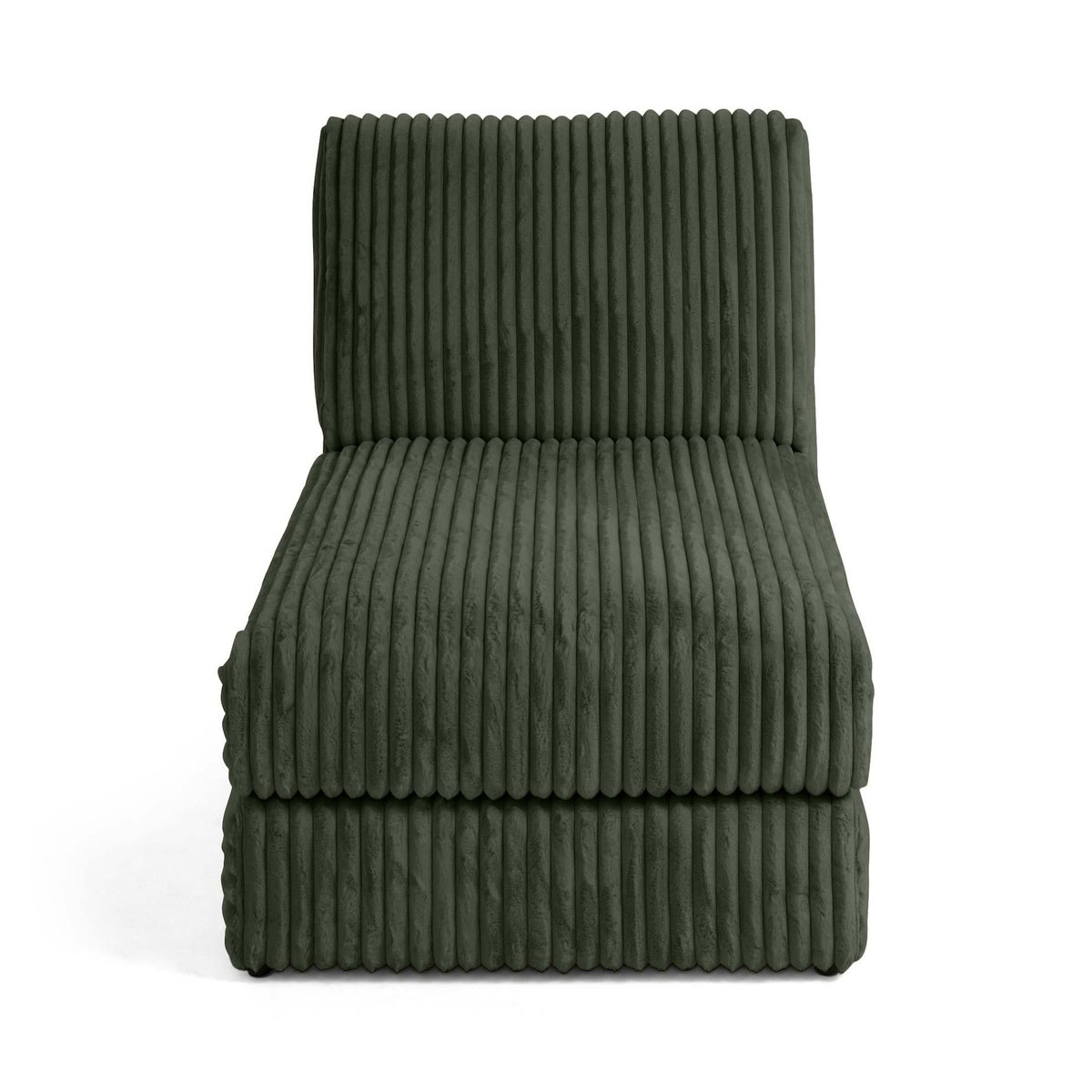 LISA DESIGN Jasper - module méridienne - en fausse fourrure côtelée