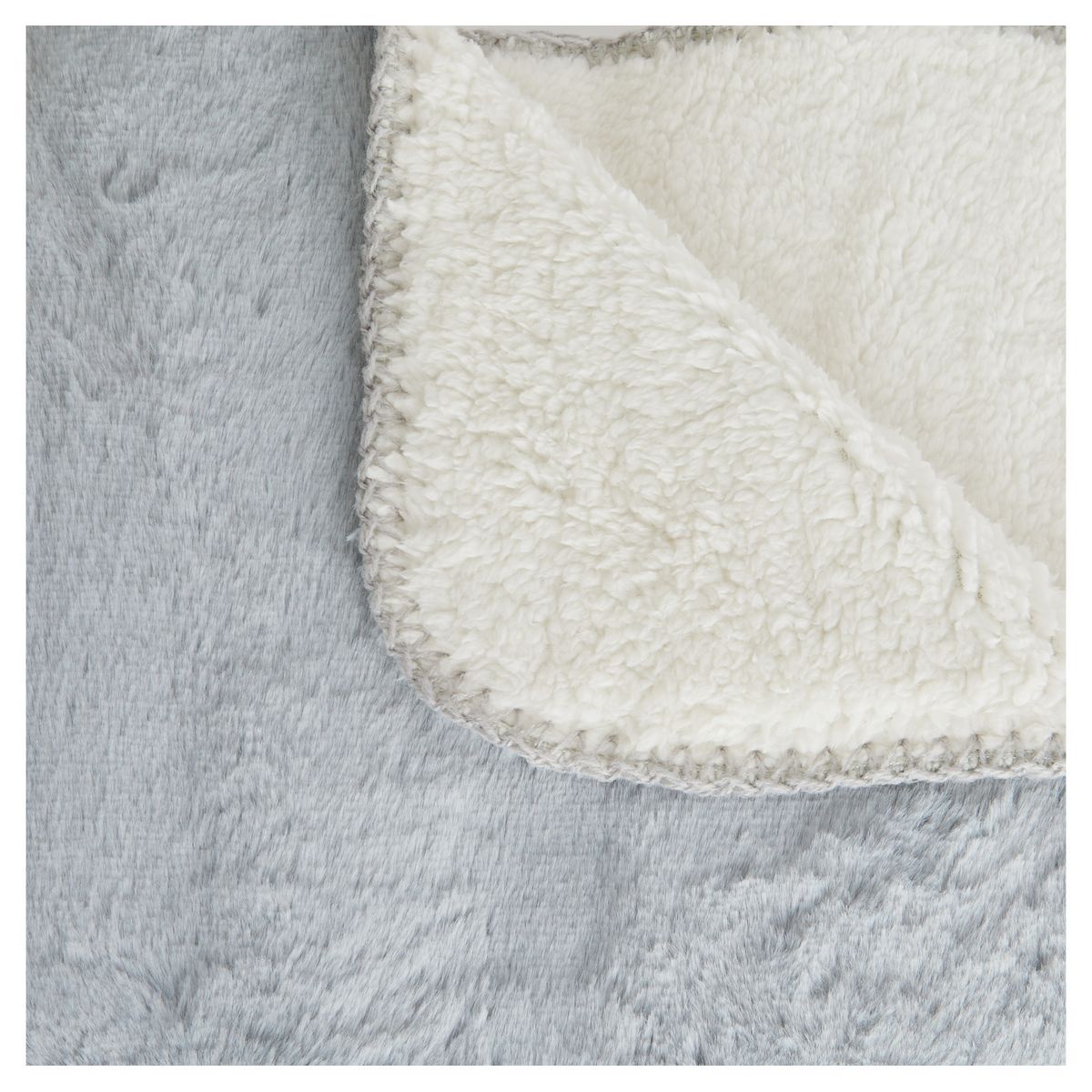 ACTUEL Plaid uni bi-matière en polyester 300g/m² RABBIT