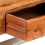 Voir la diapositive 5 : VIDAXL Meuble TV avec tiroirs bois d'acacia massif 140 cm