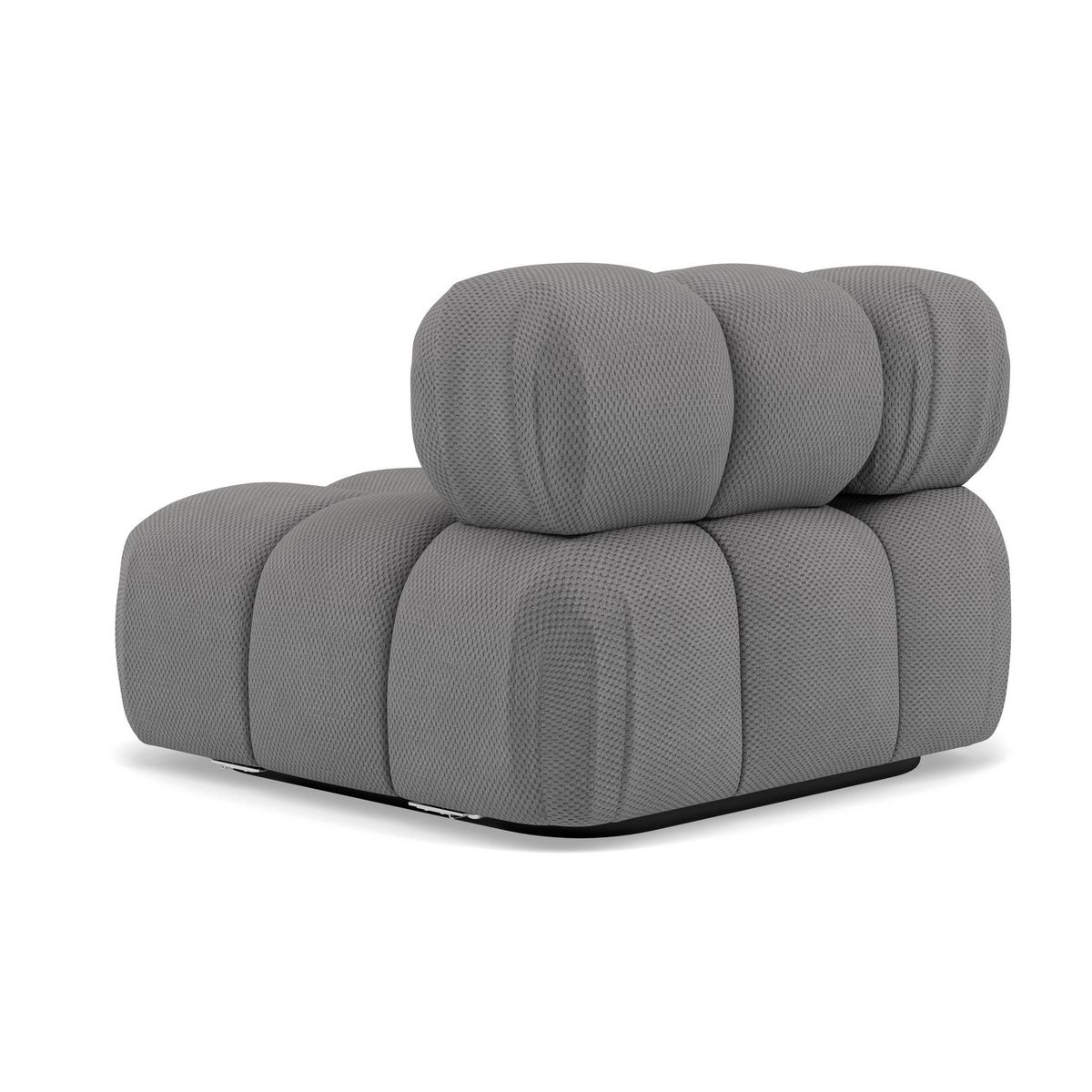 LISA DESIGN Ruby - module d'assise d'angle droit en velours texturé