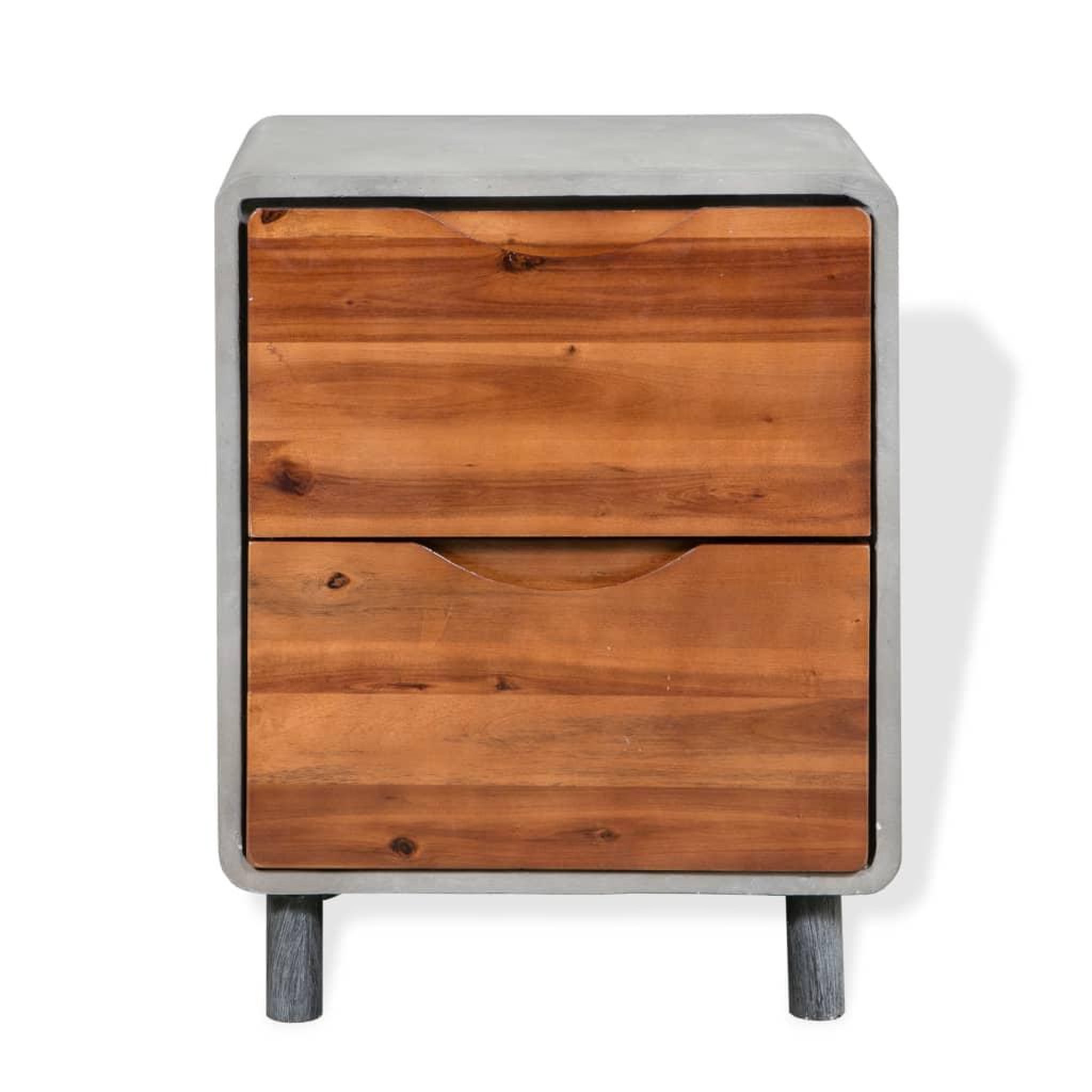 Voir la diapositive 2 : VIDAXL Table de chevet Bois d'acacia massif 40 x 30 x 50 cm
