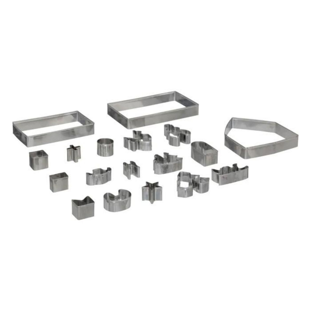 FIVE Lot de 18 Emporte-Pièces  Maison de Noël  24cm Argent