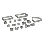 FIVE Lot de 18 Emporte-Pièces  Maison de Noël  24cm Argent