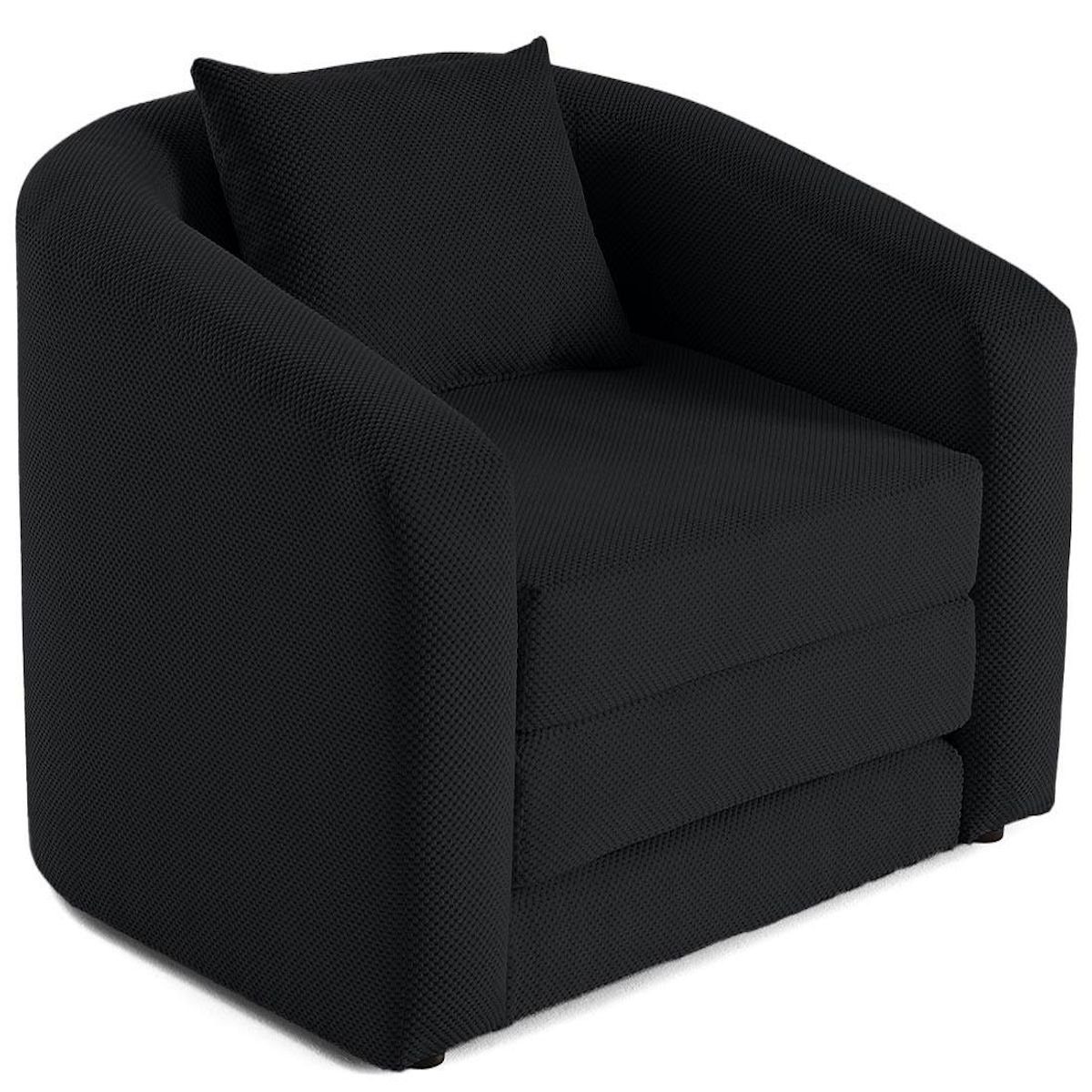 BEST MOBILIER Nuvia - canapé convertible déplimousse 1 place en velours texturé