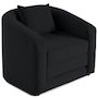 Voir la diapositive 2 : BEST MOBILIER Nuvia - canapé convertible déplimousse 1 place en velours texturé