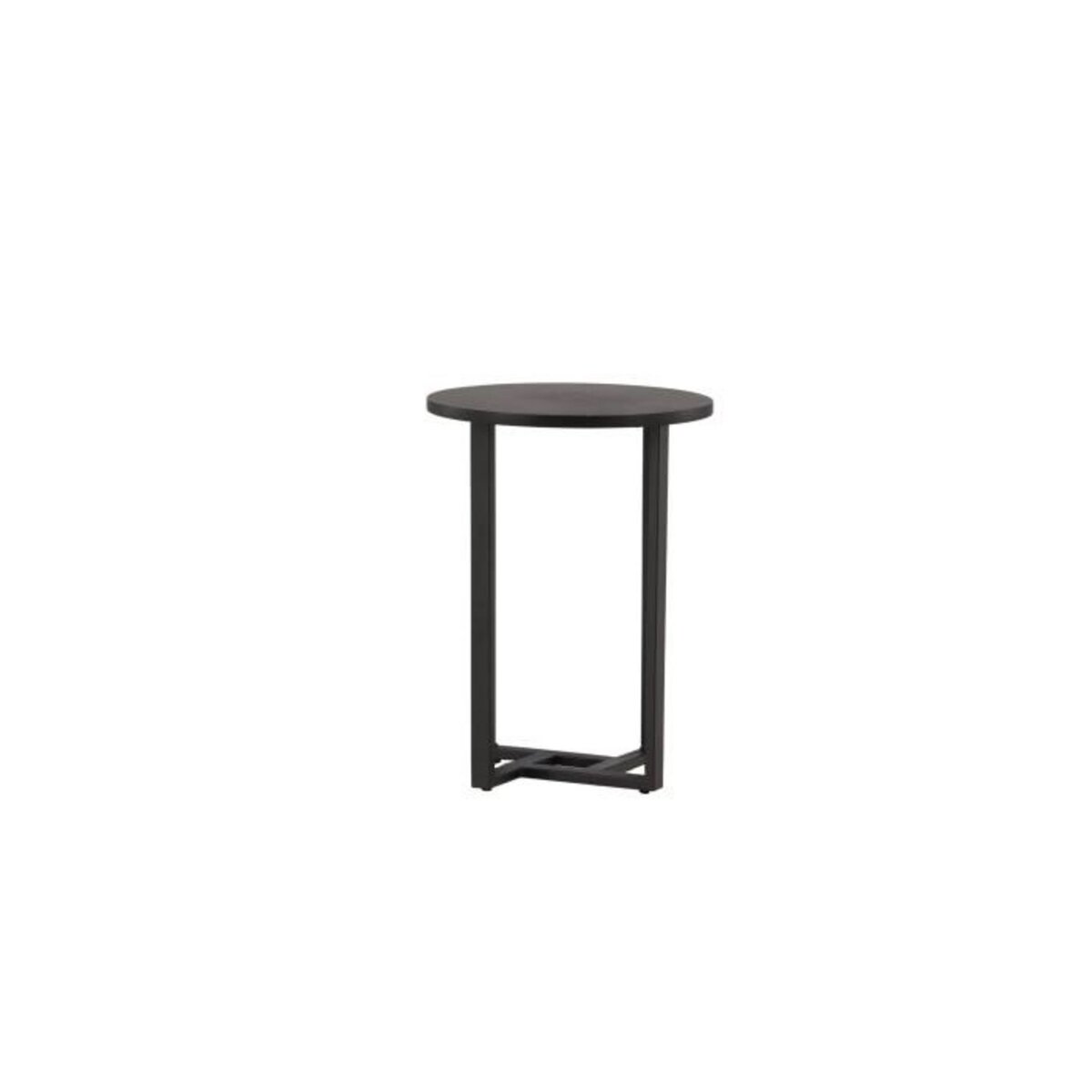 Paris Prix Table d'Appoint Design  Lawton  55cm Noir