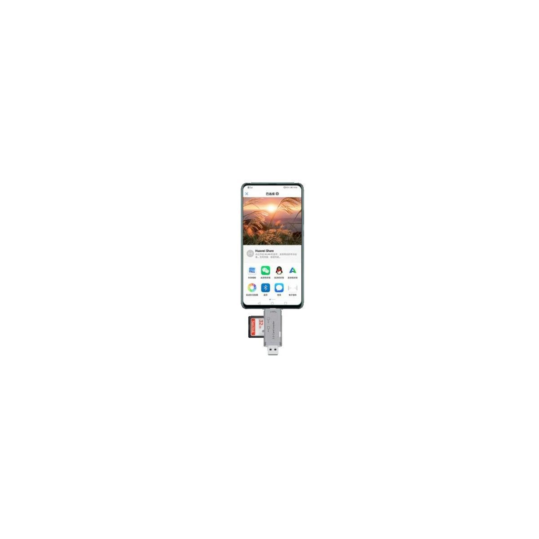Voir la diapositive 3 : ZEN Lecteur multi-cartes Zenwire 4 en 1 Compact et fonctionnel