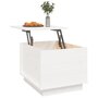 Voir la diapositive 5 : VIDAXL Table basse Blanc 40x50x35 cm Bois massif de pin