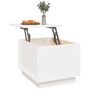 Voir la diapositive 5 : VIDAXL Table basse Blanc 40x50x35 cm Bois massif de pin