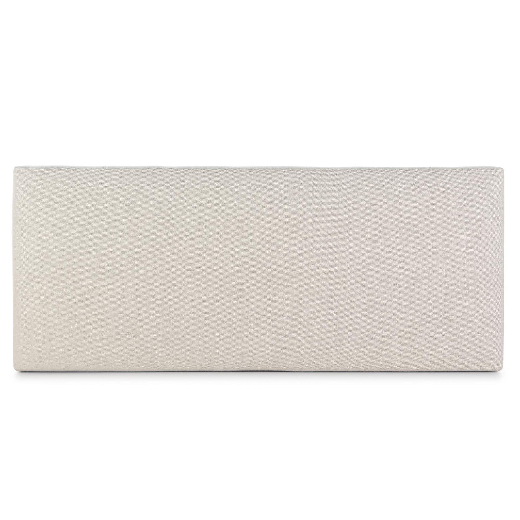 Voir la diapositive 2 : MARCKONFORT Tête de lit tapissée Tagomago 160x60 cm de Lin Naturel, 8 cm d'épaisseur