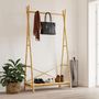 Voir la diapositive 3 : VIDAXL Porte vêtement avec étagère 102x50x190 cm bambou