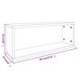 Voir la diapositive 6 : VIDAXL Etageres murales cube 6 pcs Sonoma gris 60x15x23 cm Bois
