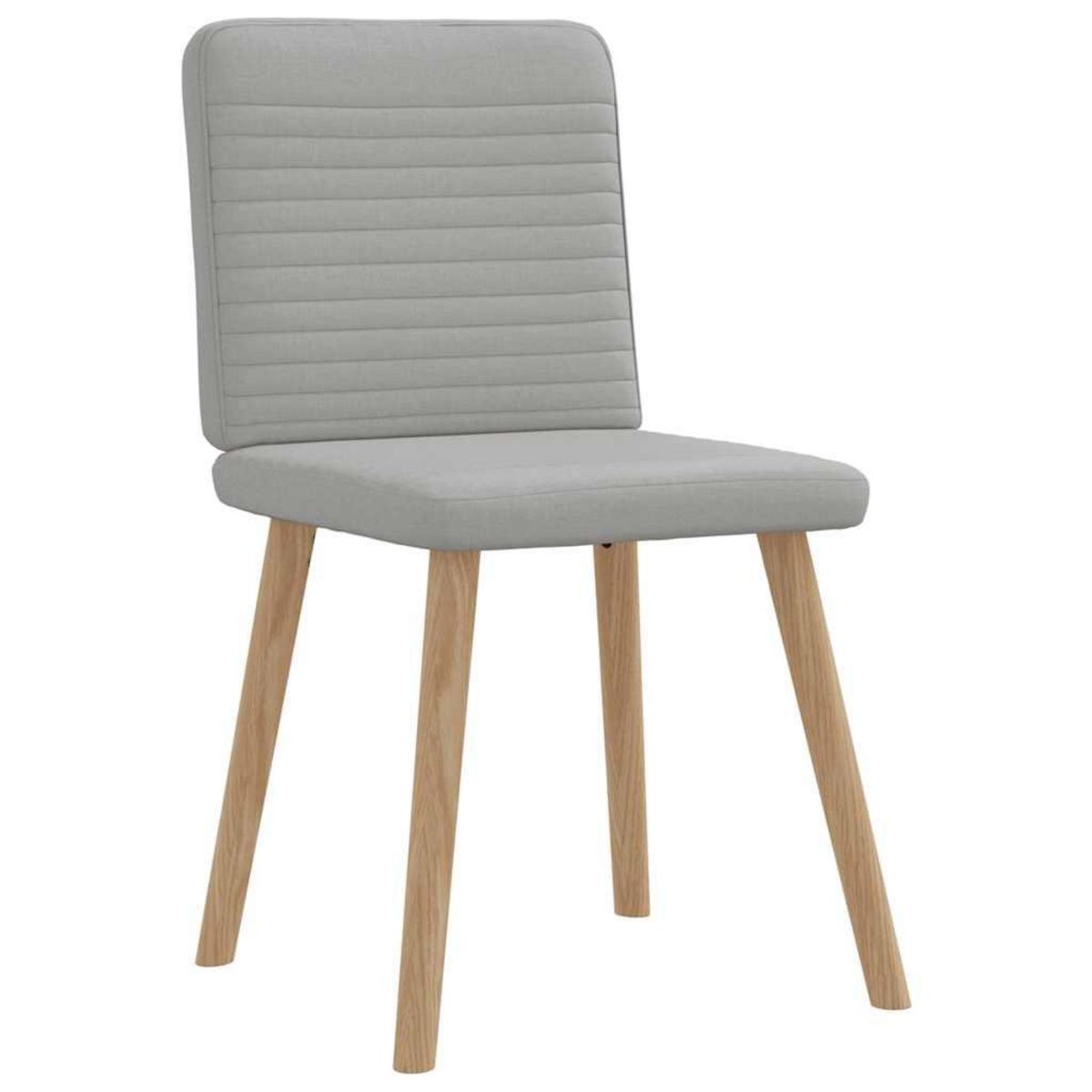 VIDAXL Chaises a manger lot de 2 gris nuage tissu