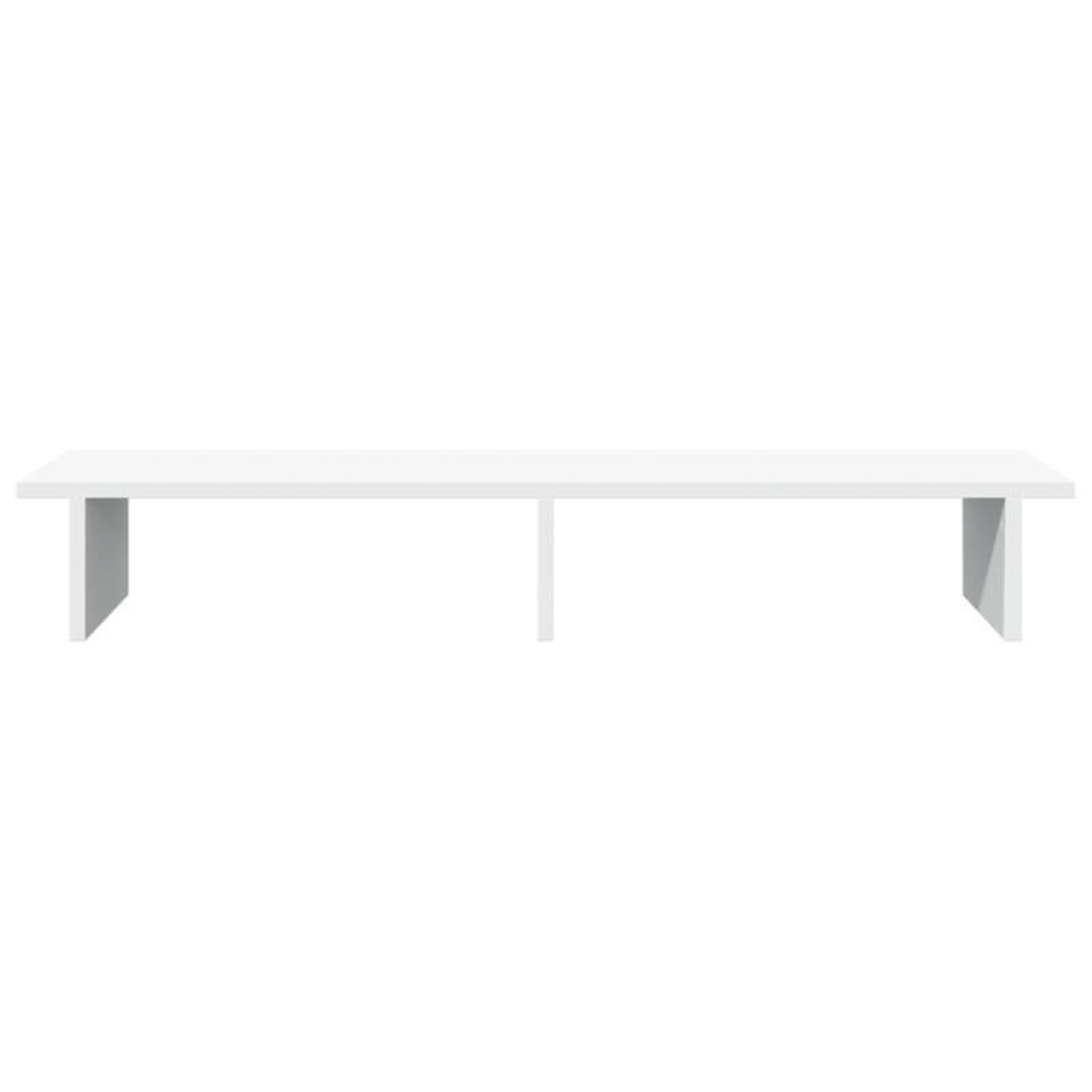 Voir la diapositive 4 : VIDAXL Support de moniteur blanc 100x27x15 cm bois d ingénierie