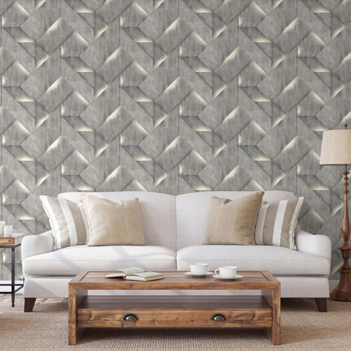DUTCH WALLCOVERINGS DUTCH WALLCOVERINGS Papier peint Onyx Gris fonce