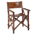 Paris Prix Fauteuil Pliable Design Cuir  Museum  88cm Marron