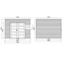 Voir la diapositive 3 : SOLID SUPERIA Abri de jardin bois - Autoclavé- 8m² - Bari