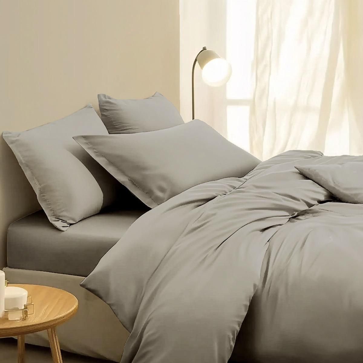 DODO Drap housse Coton Antibactérien Taupe