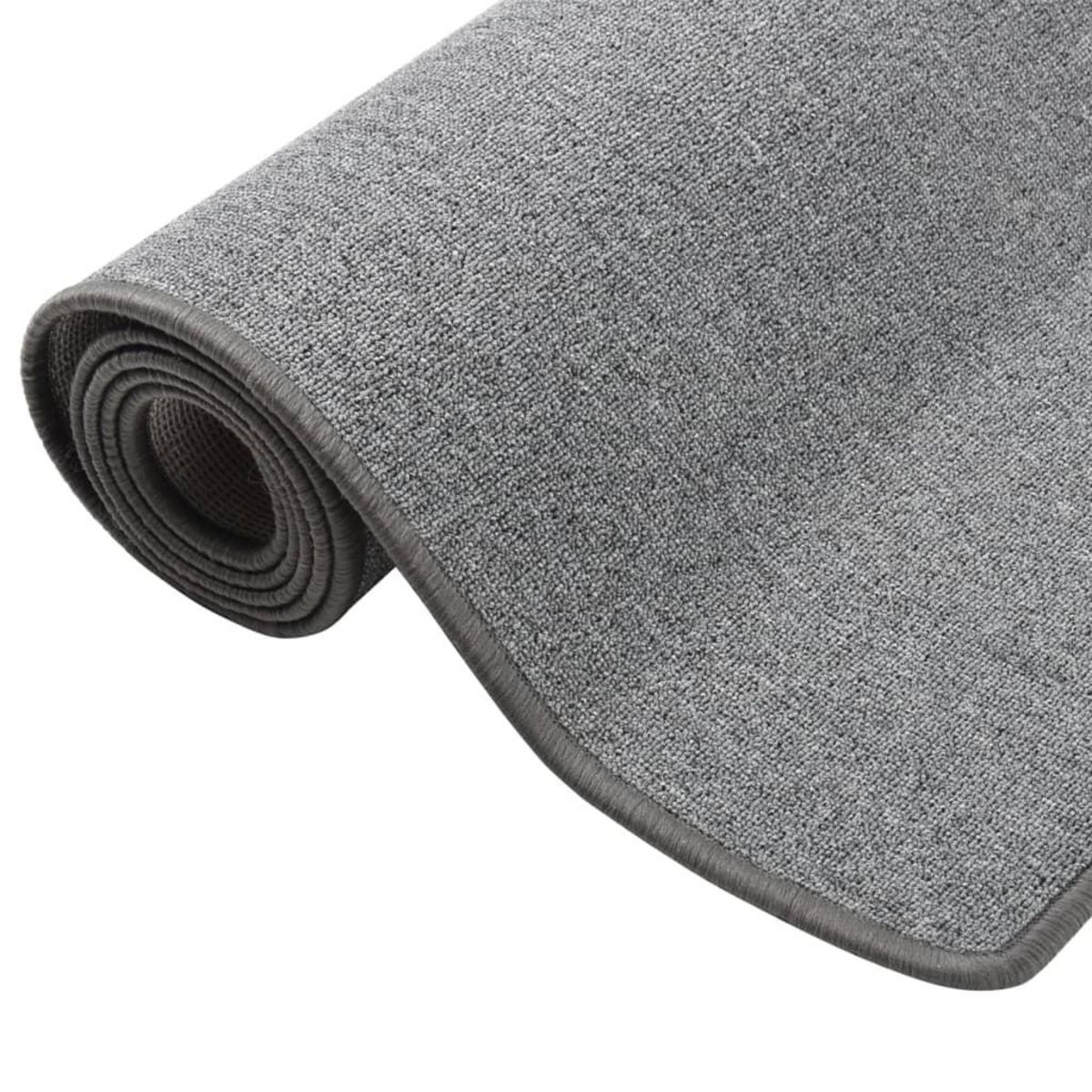 VIDAXL Tapis de couloir Gris fonce 50x250 cm