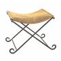 Voir la diapositive 1 : Paris Prix Tabouret Pliable en Cuir  Rodéo  58cm Marron