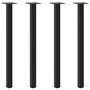 Voir la diapositive 2 : VIDAXL Pieds de table basse 4 pcs noir 72-74 cm acier