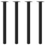 Voir la diapositive 2 : VIDAXL Pieds de table basse 4 pcs noir 72-74 cm acier