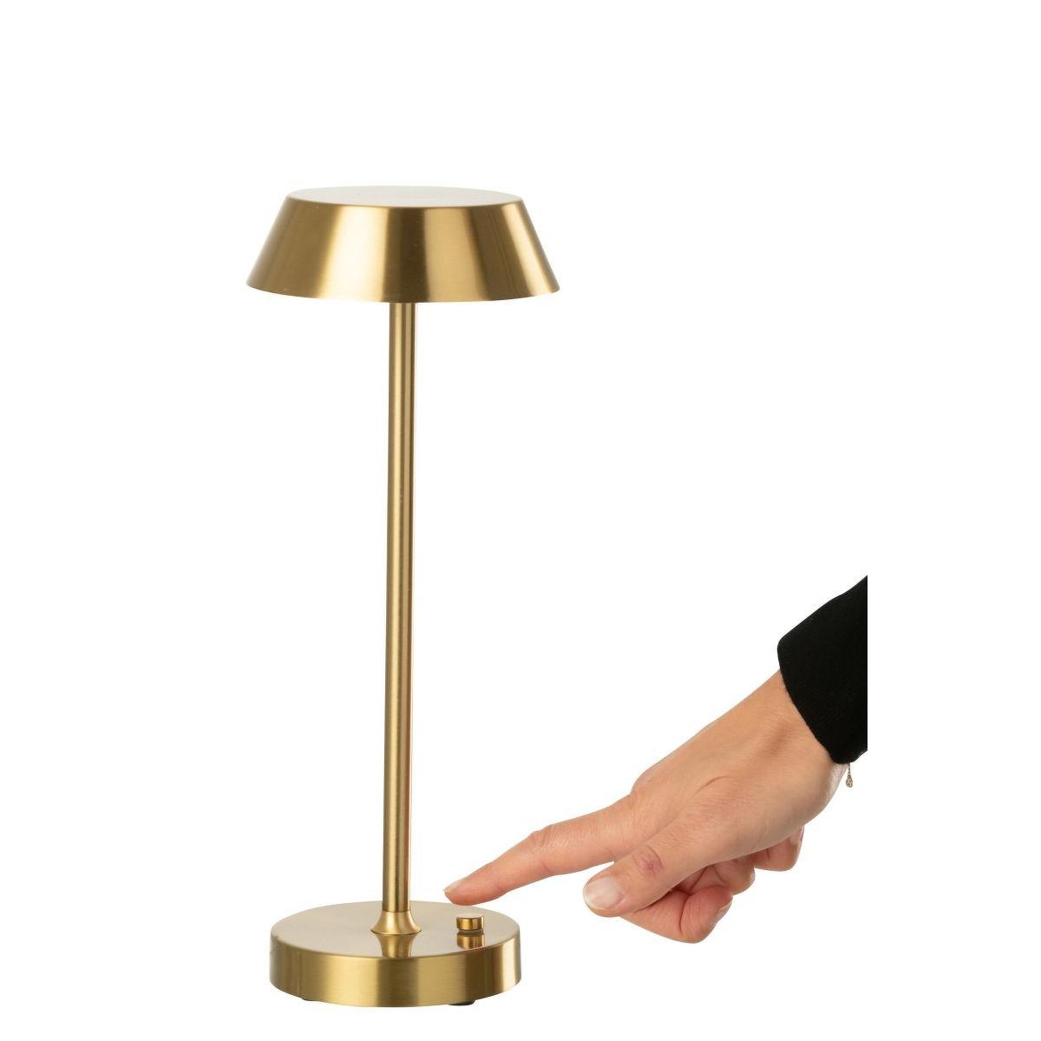 Voir la diapositive 4 : J-LINE Lampe à poser à led  noé  31cm doré