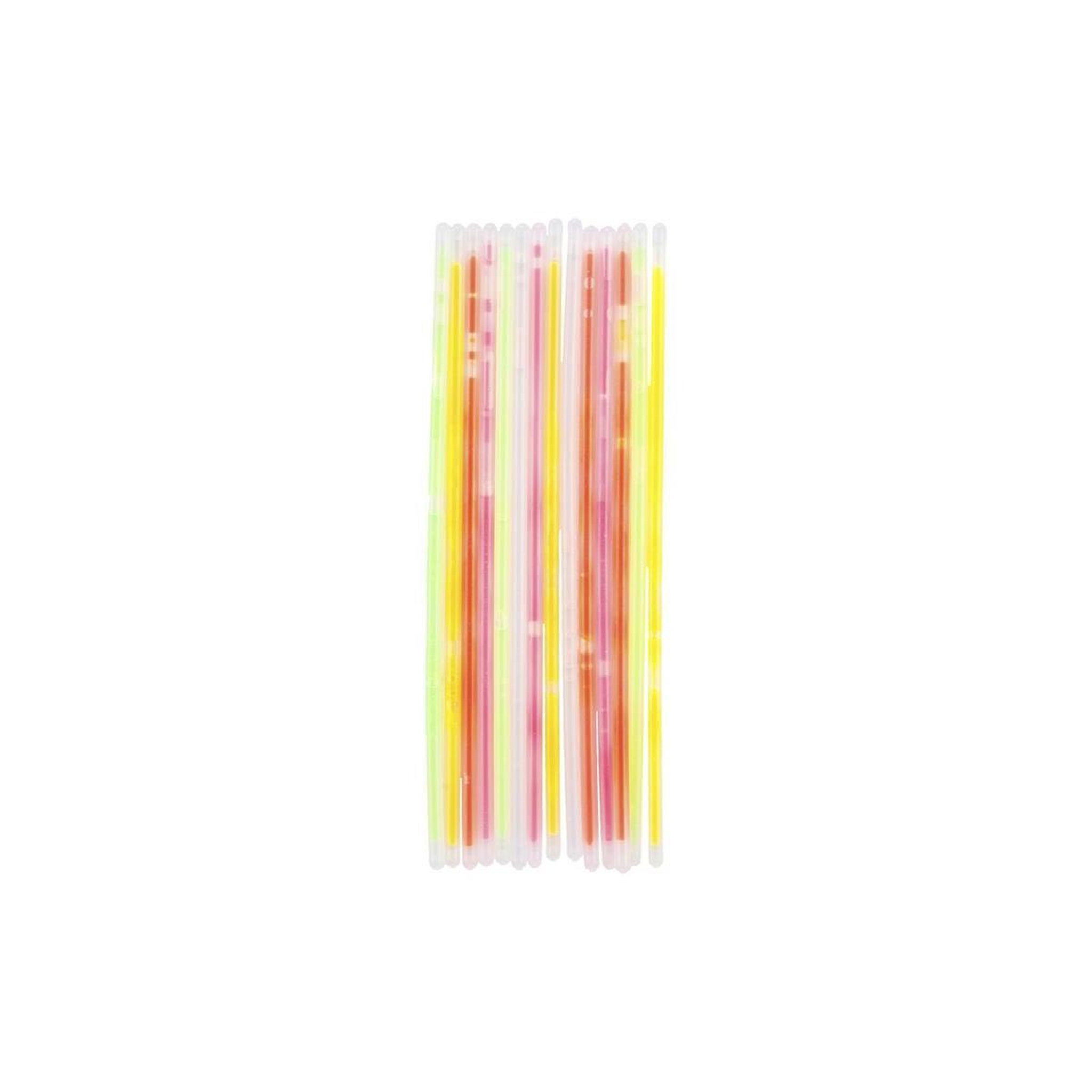 PARTY TIME Lot de 100 sticks  lumios  20cm multicolore