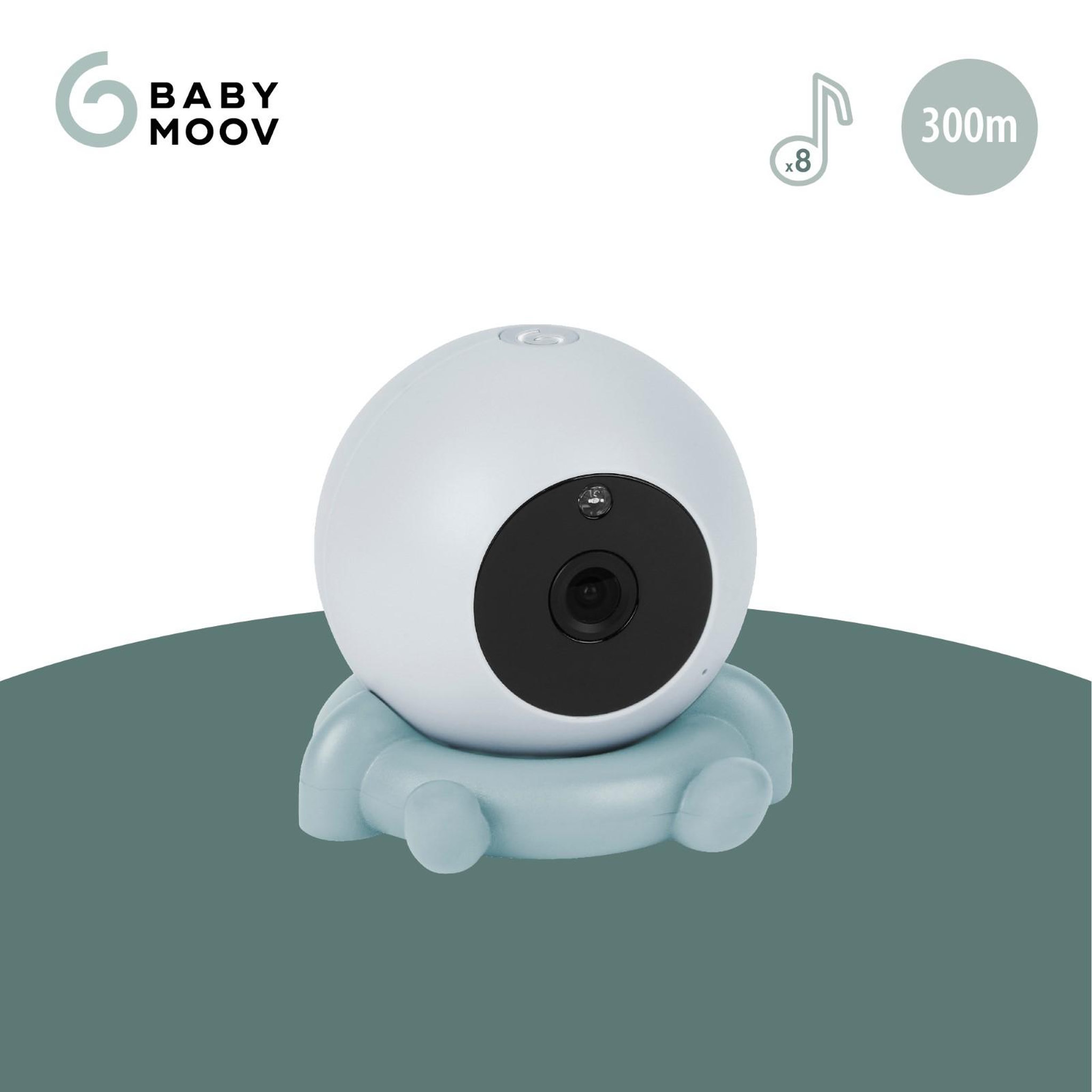 Voir la diapositive 3 : BABYMOOV Babyphone Caméra Additionnelle Sans Fil YOO Roll Babymoov - Rechargeable Autonomie 10h - Portée 300m
