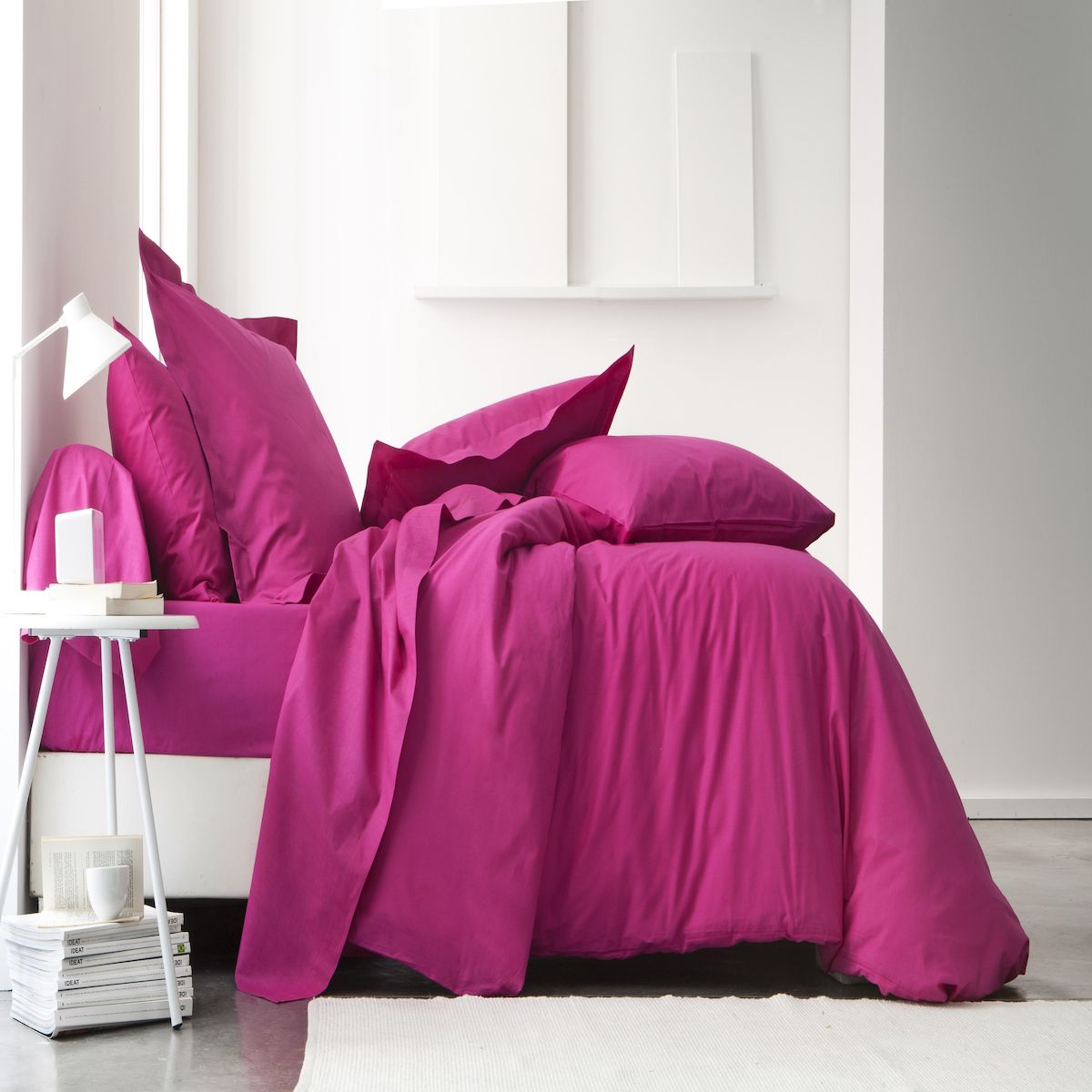 TODAY Drap plat uni coton 57 fils