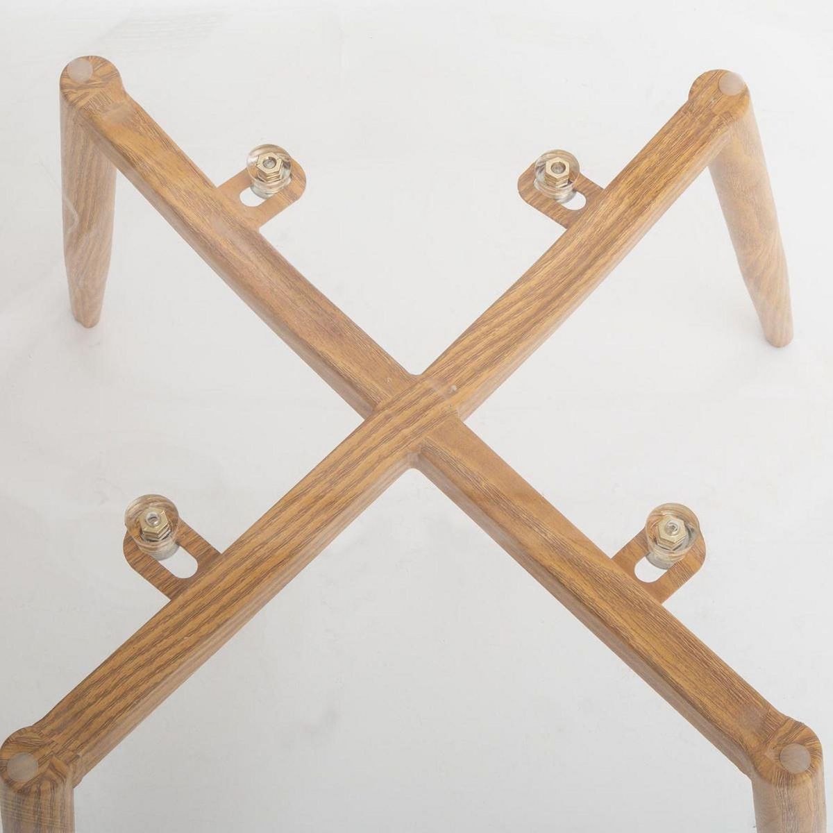 TOILINUX Lot de 4 Chaises Thao en polycarbonate - Transparent et Beige