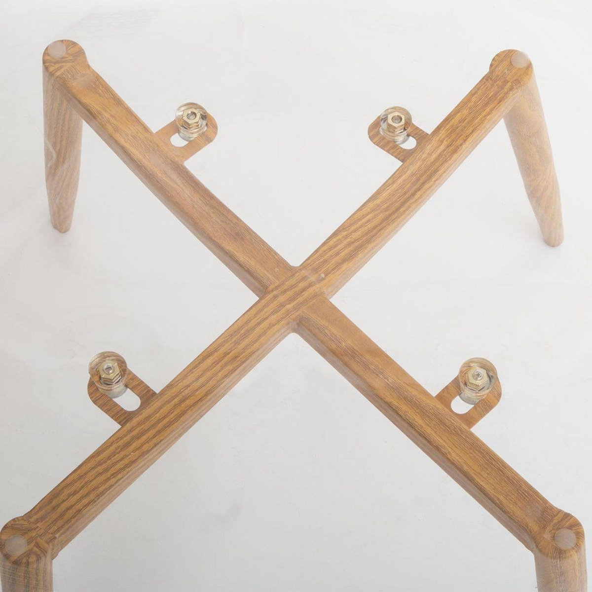 TOILINUX Lot de 4 Chaises Thao en polycarbonate - Transparent et Beige