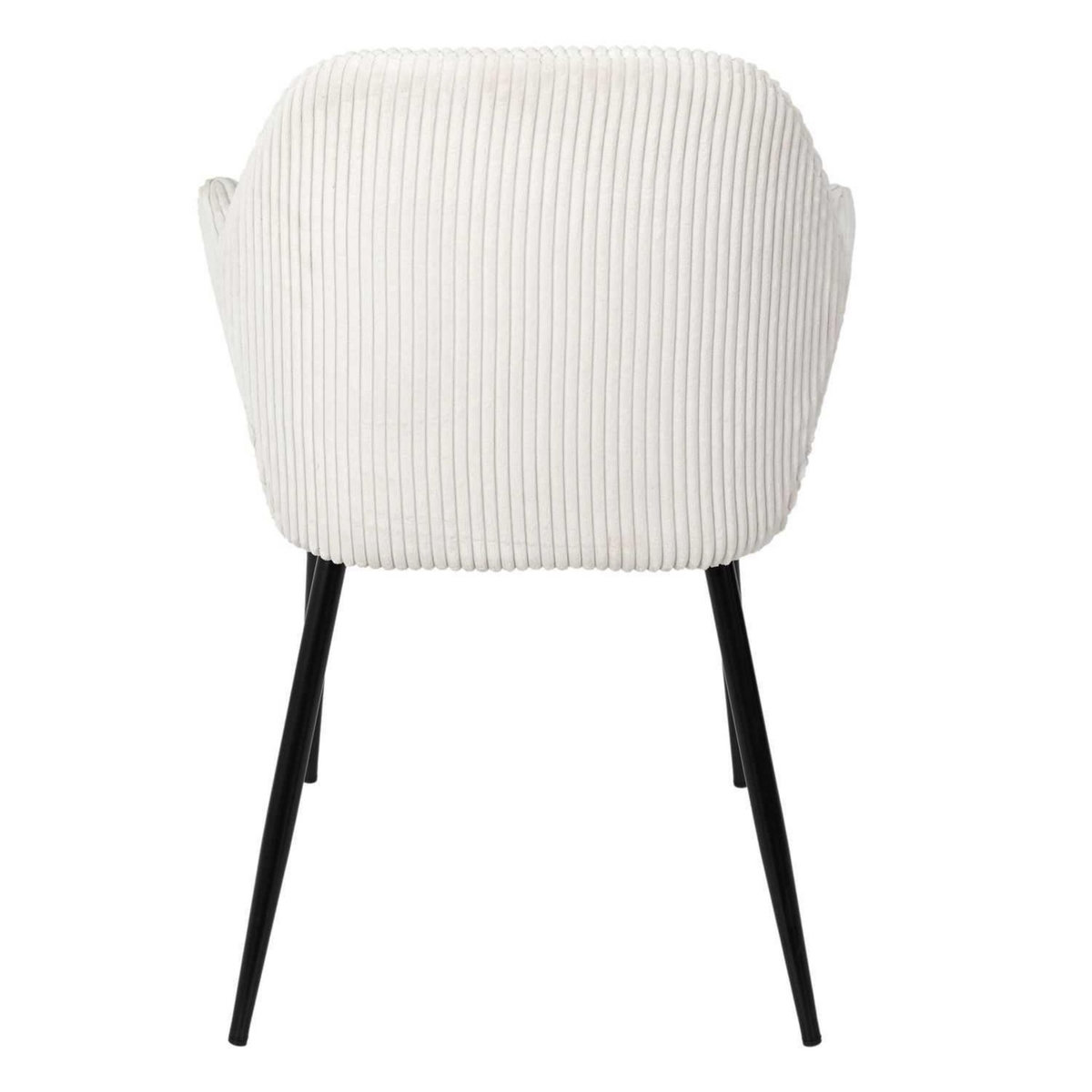 The Home Deco Factory Lot de 2 fauteuils en tissu côtelé DRAMMEN