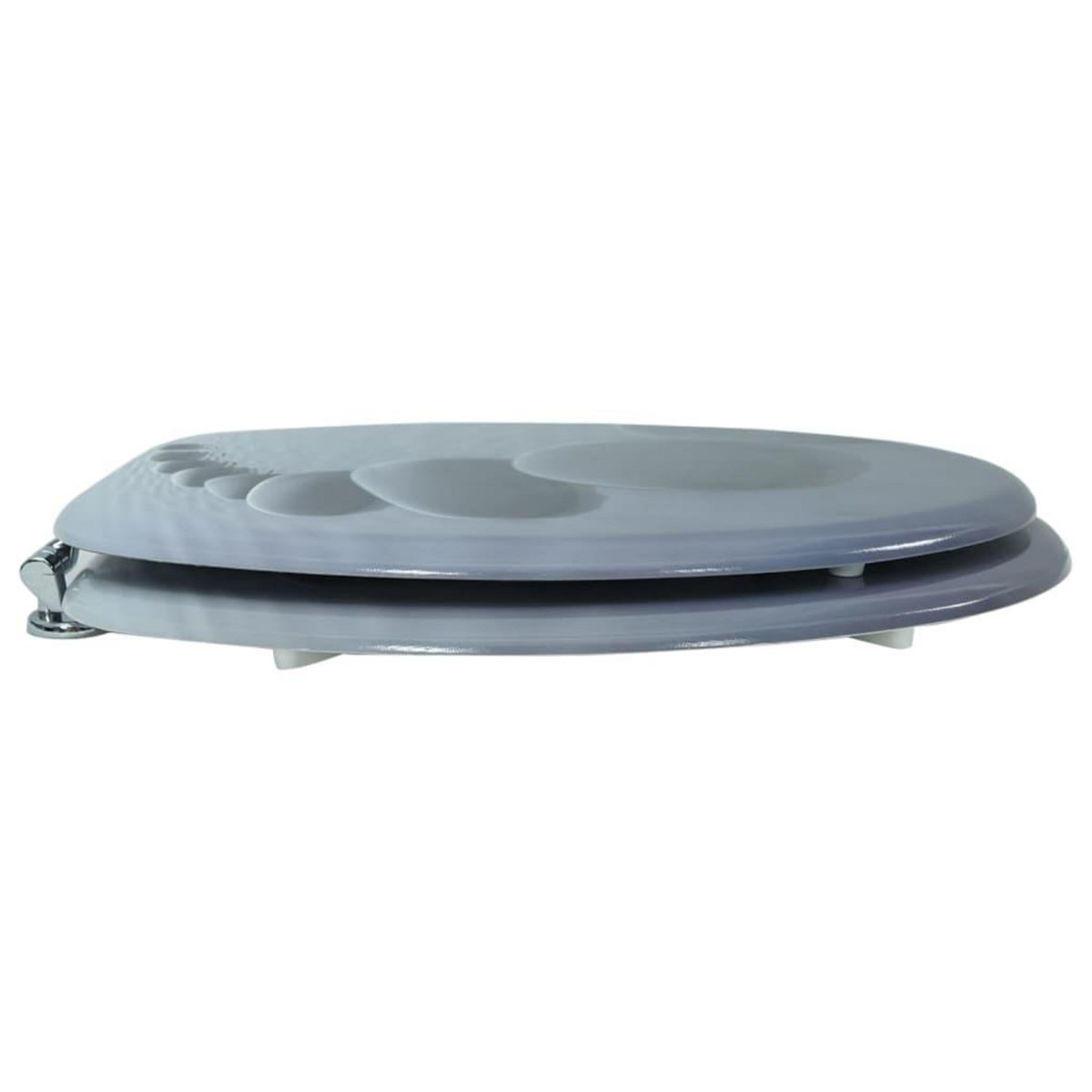 VIDAXL Siege de toilette avec Couvercle MDF Pierres