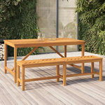 VIDAXL Table à manger de jardin 150x90x74 cm bois d acacia solide