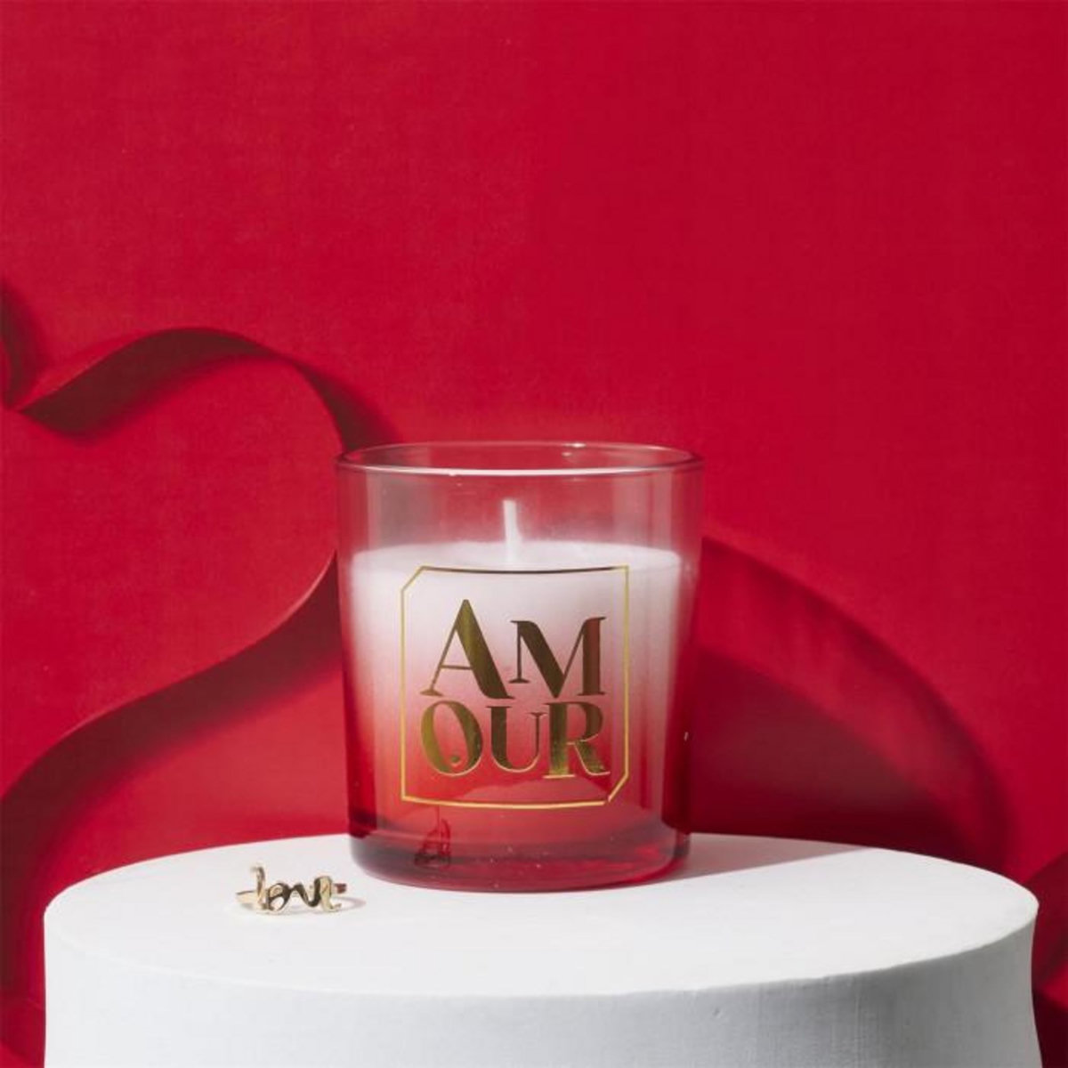 Paris Prix Bougie Parfumée Bijou Surprise  Amour  110g Rêve Poudré