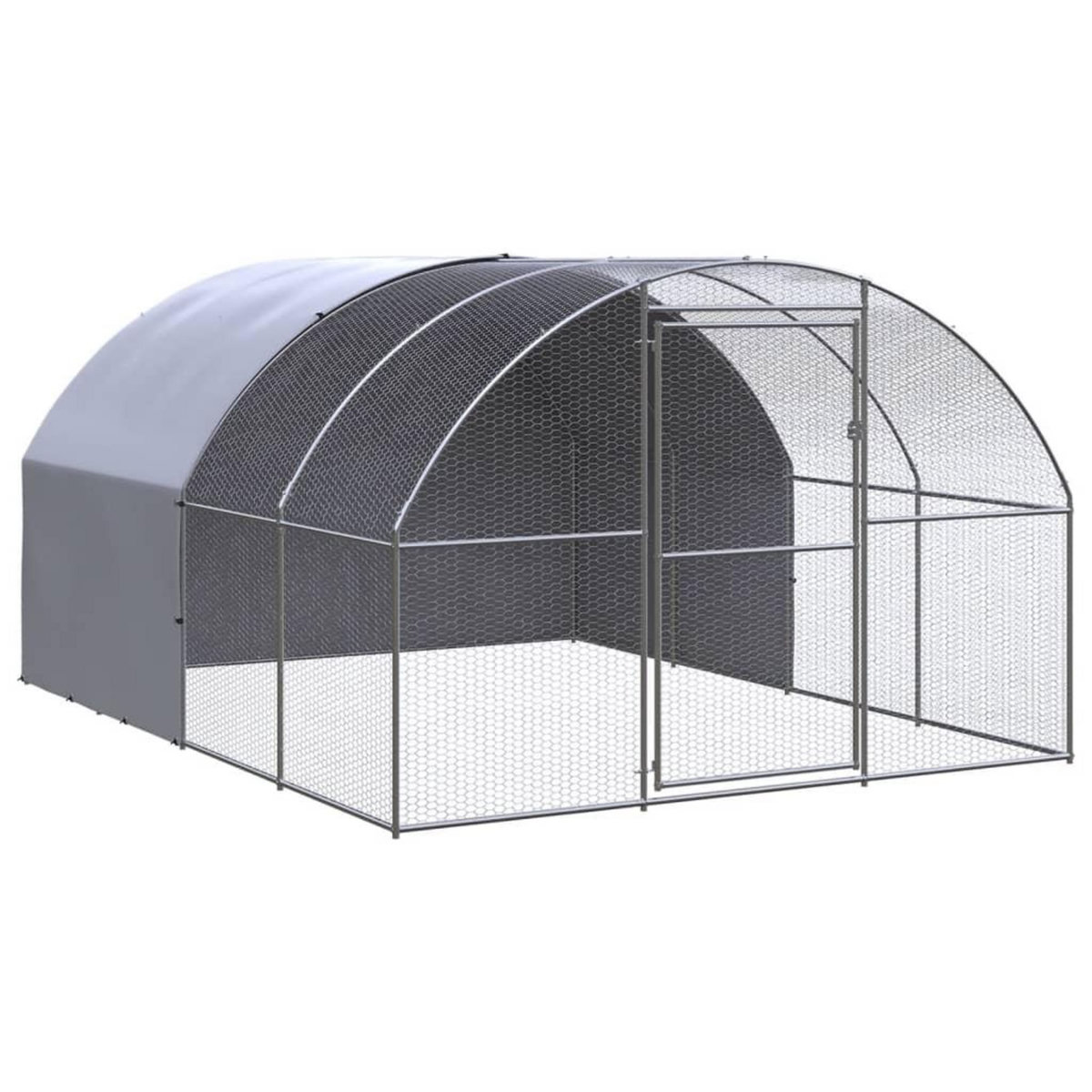 VIDAXL Poulailler d'exterieur 3x4x2 m Acier galvanise