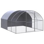 VIDAXL Poulailler d'exterieur 3x4x2 m Acier galvanise