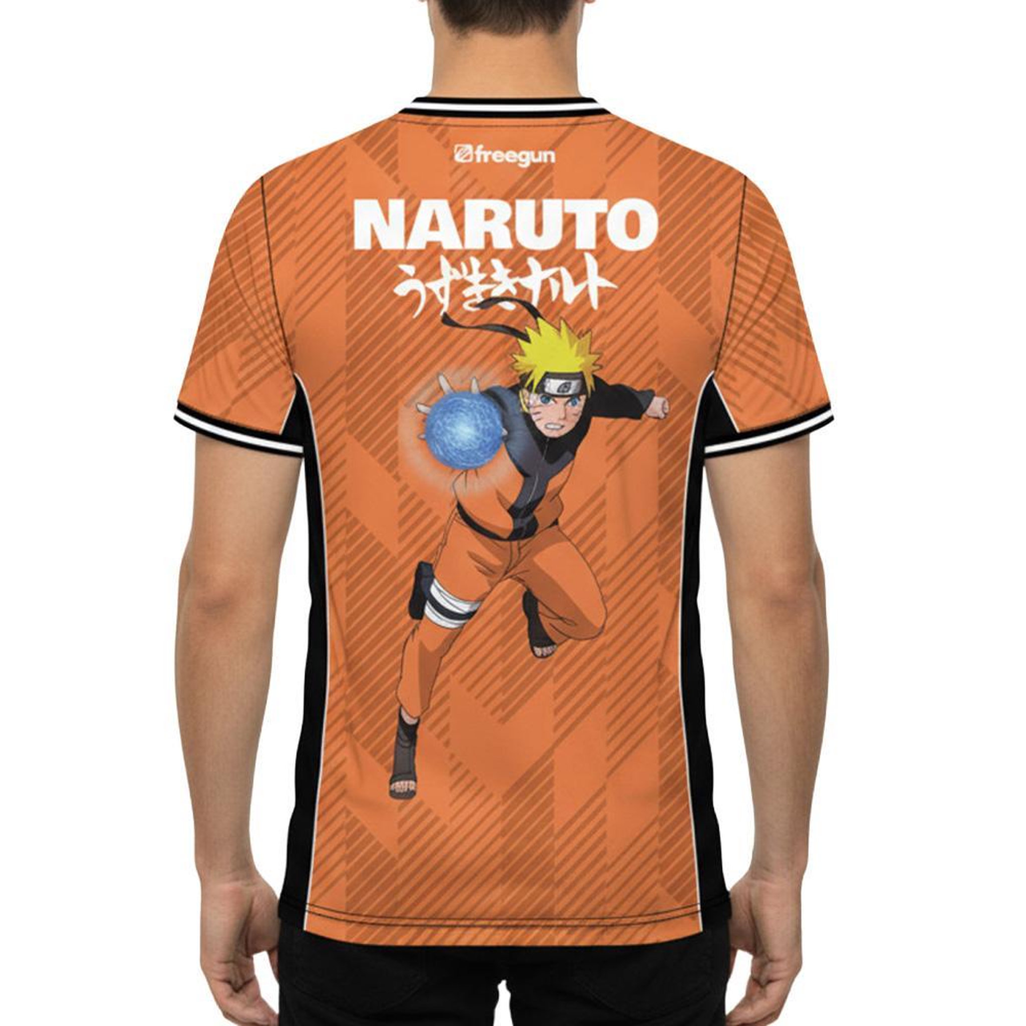 Voir la diapositive 4 : FREEGUN T-shirt homme en polyester Naruto Shippuden Naruto
