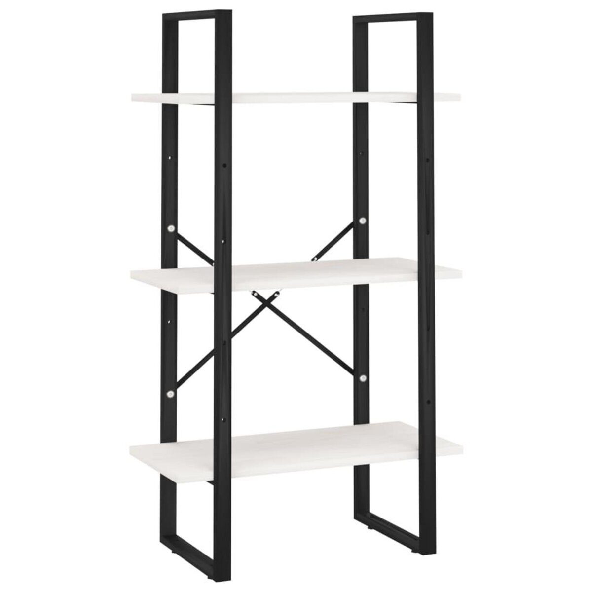 VIDAXL Etagere de rangement Blanc 60x30x105 cm Bois de pin massif