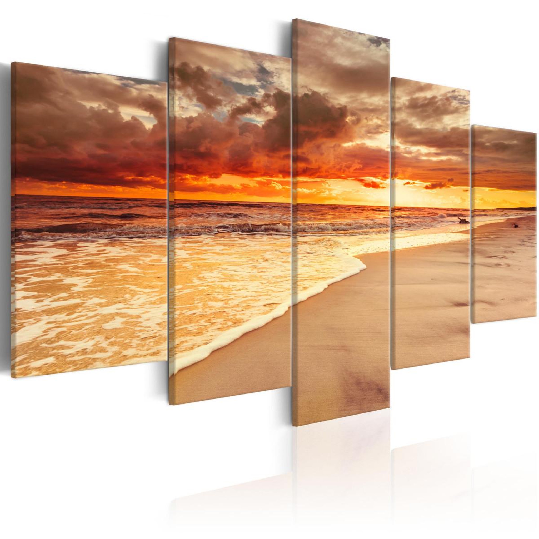 Paris Prix Tableau imprimé  sea : beautiful sunset. Coloris disponibles : Multicolore