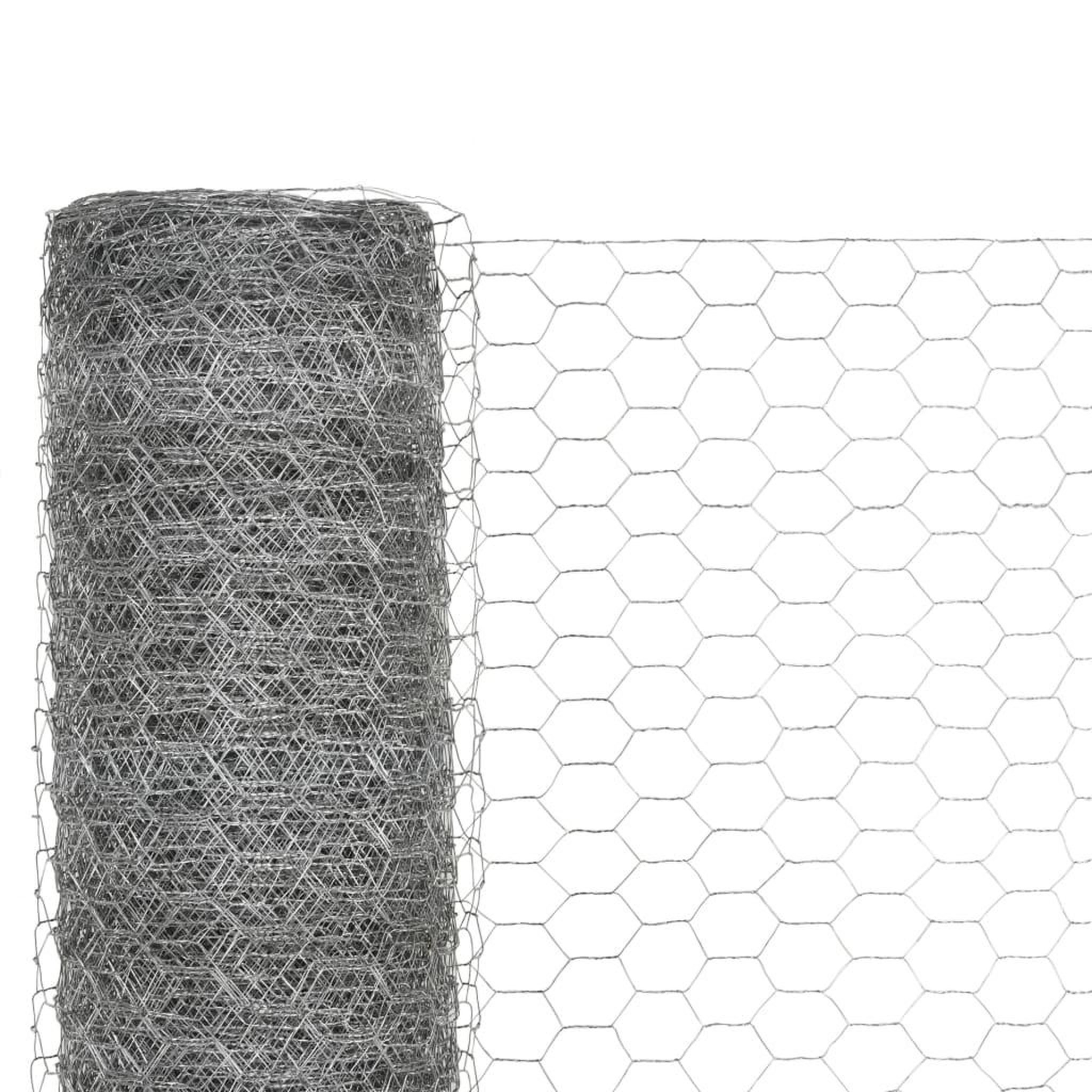 Voir la diapositive 3 : VIDAXL Grillage pour voliere Acier galvanise 25x1,5 m Argente