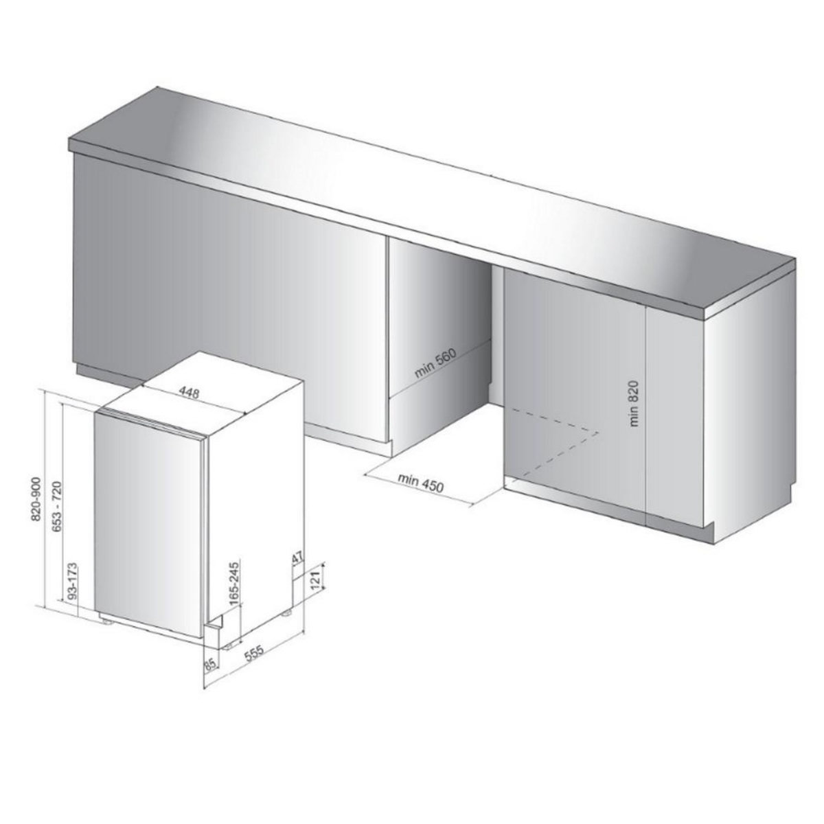 Whirlpool Lave-vaisselle 45cm 10 couverts 43db tout intégrable - wsio3t223pex