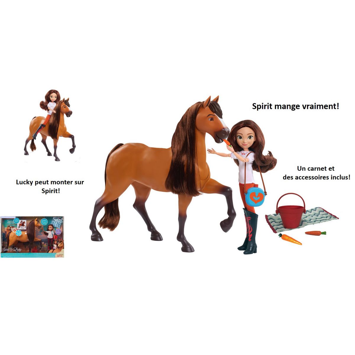 GIOCHI PREZIOSI Spirit - Coffret Spirit deluxe avec poupée et accessoires