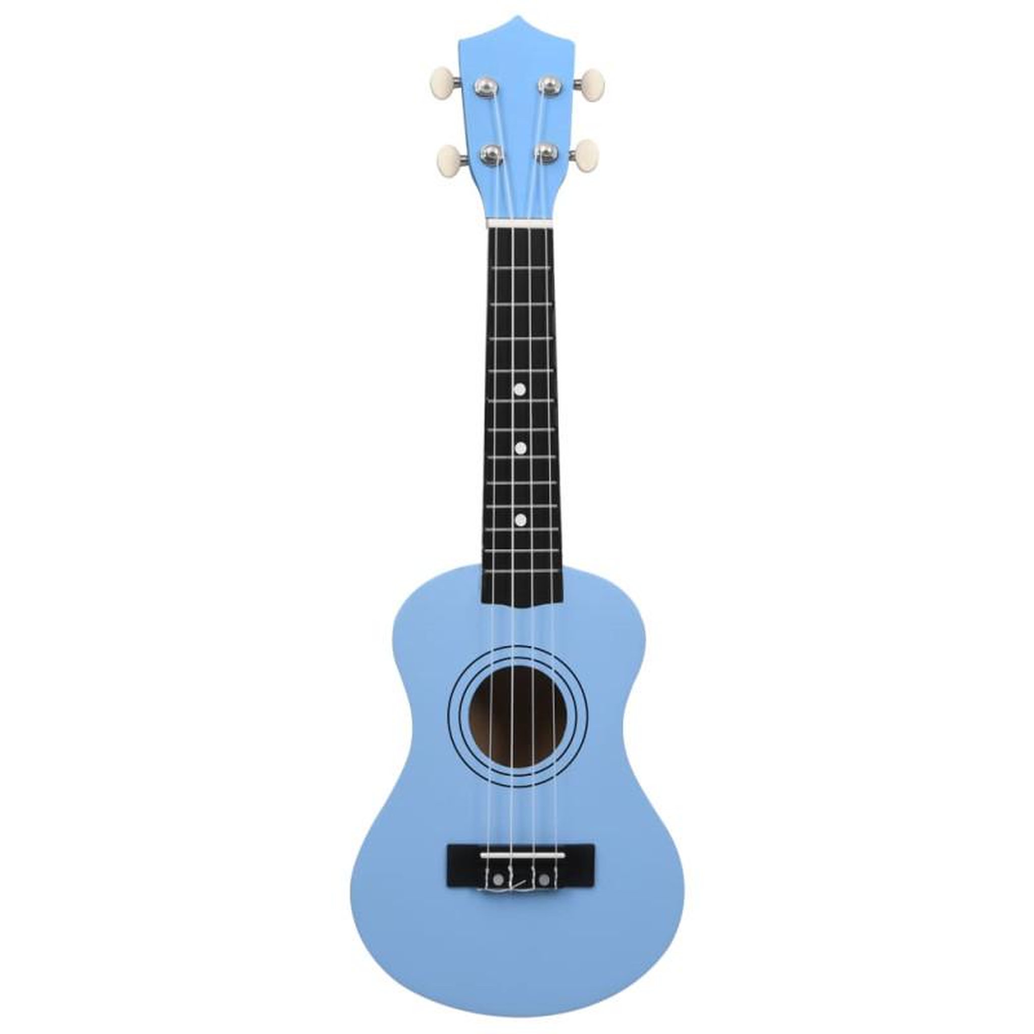 Voir la diapositive 6 : VIDAXL Jeu de ukulélé soprano avec sac pour enfants Bleu azuré 21
