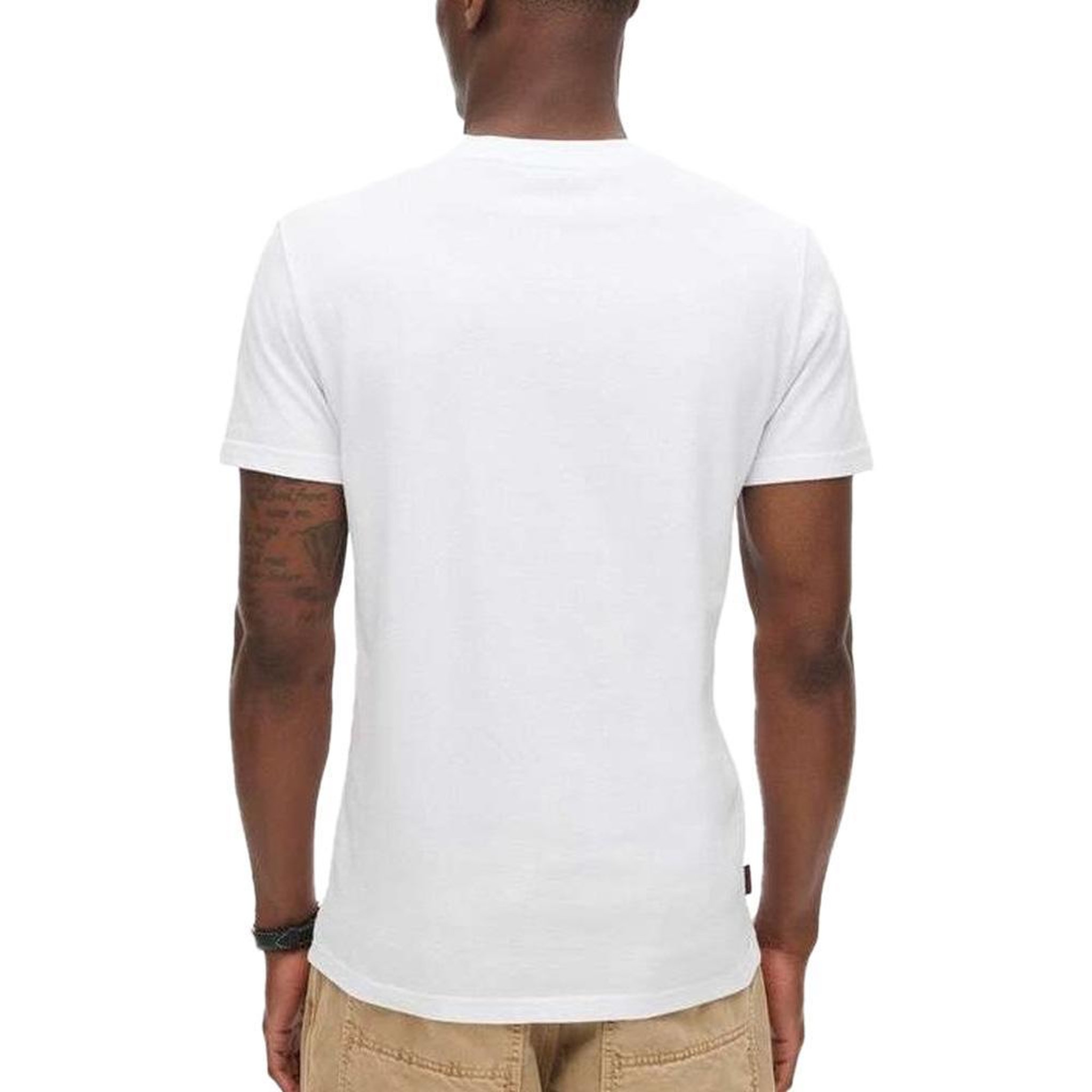 Voir la diapositive 2 : SUPERDRY T-shirt Blanc Homme Superdry Vintage LogoR6Ts