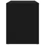 VIDAXL Table de chevet Noir 60x36x45 cm Bois d'ingenierie