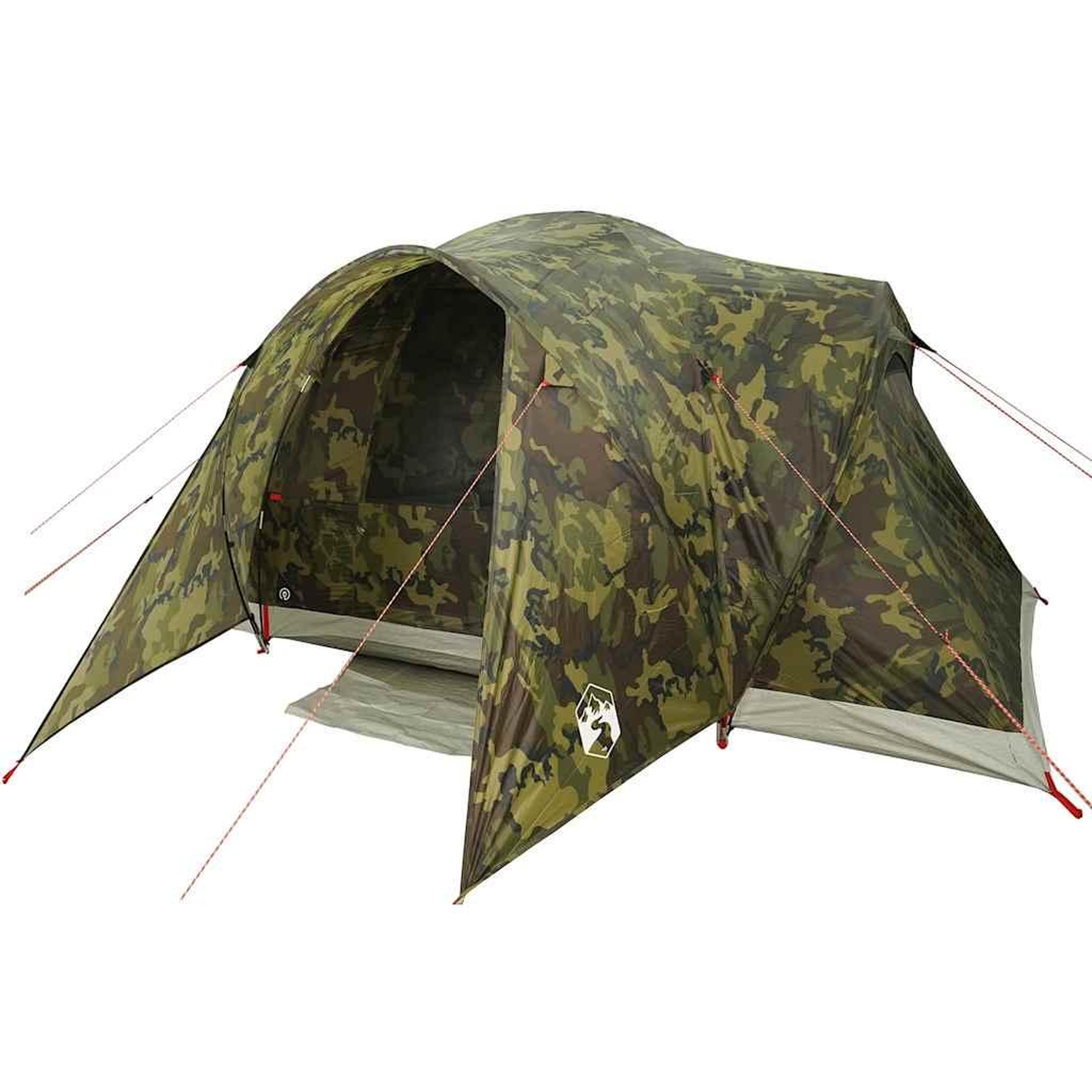 Voir la diapositive 5 : VIDAXL Tente familiale a dome 6 personnes camouflage impermeable