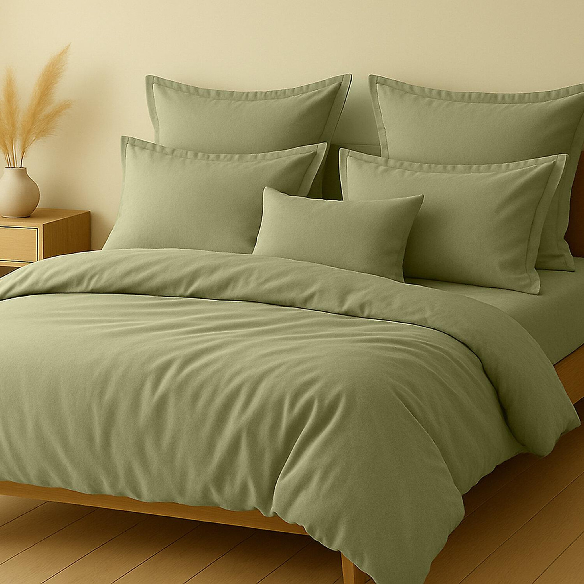 Voir la diapositive 2 : Home collection Parure housse de couette 100% coton 57fils