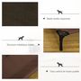 Voir la diapositive 6 : PAWHUT Lit sur pieds pour chien chat lit de camp animal lit surélevé Oxford textilène micro-perforé dim. 92L x 76l x 18H cm marron